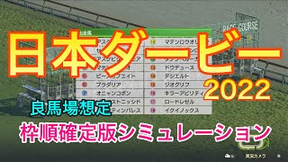 【競馬】日本ダービー2022 枠順確定版シミュレーション