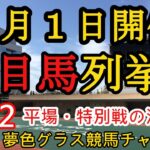 【注目馬列挙・平場予想】2022年5月1日JRA平場特別戦！日曜日も天気との戦いに！