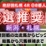 【中央競馬予想】7月31日(日)平場・特別レースの注目推奨馬ピックアップ