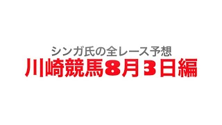 8月3日川崎競馬【全レース予想】スパーキングサマーチャレンジ2022