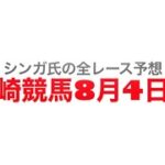 8月4日川崎競馬【全レース予想】高津オープン2022