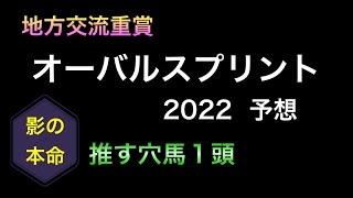 【競馬予想】 地方交流重賞 オーバルスプリント 2022 予想