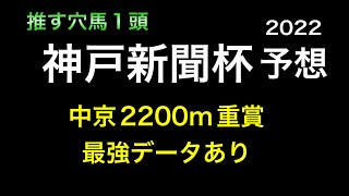【競馬予想】 神戸新聞杯 2022 予想