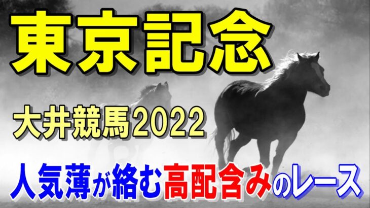 東京記念【大井競馬2022予想】毎年人気薄の馬が絡む高配含みの長距離重賞