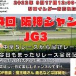 2022年9月17日 第24回阪神ジャンプS JG3 他中京5レースから最終レースまで  競馬実況ライブ!
