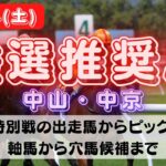 【中央競馬予想】9月24日(土)平場・特別レースの注目推奨馬ピックアップ