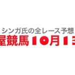 10月13日名古屋競馬【全レース予想】ゴールド争覇2022