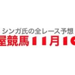 11月10日名古屋競馬【全レース予想】ポインセチア特別2022