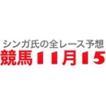 11月15日大井競馬【全レース予想】ファンタスティックナイト賞2022
