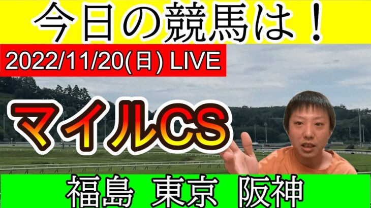 今日の競馬は福島・東京・阪神！マイルチャンピオンシップの日！2022/11/20(日)