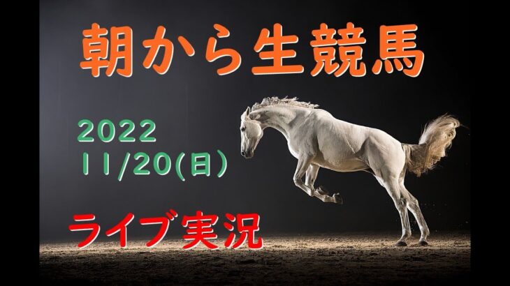 【中央競馬】マイルチャンピオンシップ　朝から生競馬　ライブ配信　（福島→東京→阪神）Horse Racing Commentary