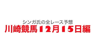 12月15日川崎競馬【全レース予想】麻生オープン2022