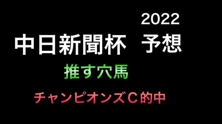 【競馬予想】　中日新聞杯 2022 予想