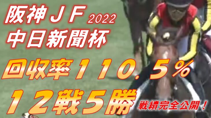 阪神JF・中日新聞杯2022　予想　回収率110.5％に浮上！！　12戦5勝　破竹の勢いで2022年を締めに行きます！！　元馬術選手のコラム【競馬】