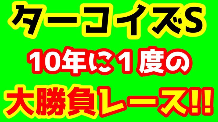 【競馬予想TV】 10年に1度の大勝負レース!!【ターコイズS】