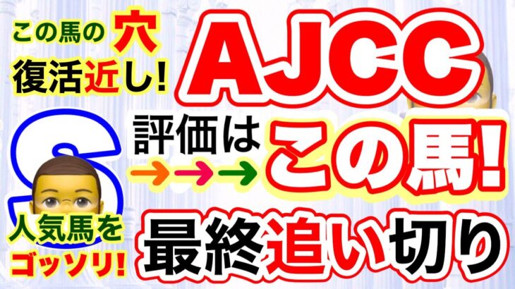 中山競馬【AJCC2023】しーいちの最終追い切り評価→アメリカジョッキークラブカップで復活だぁ!