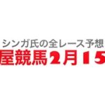 2月15日名古屋競馬【全レース予想】河豚特別2023