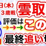 【大井競馬】雲取賞３歳オープン重賞しーいちの最終追い切り評価