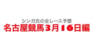 3月16日名古屋競馬【全レース予想】名古屋大賞典2023
