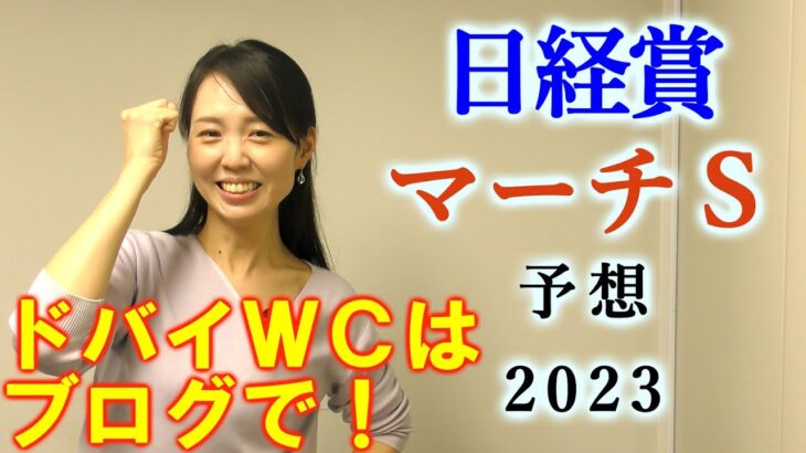 【競馬】日経賞 マーチS 2023 予想(ドバイ4競走の予想はブログで)