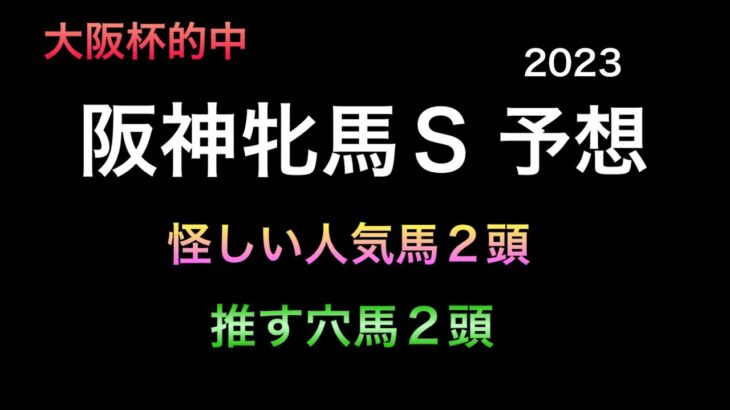 【競馬予想】 阪神牝馬ステークス  2023  予想